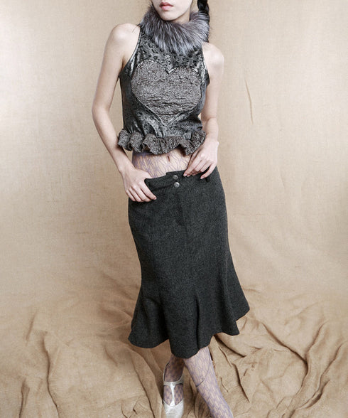 Back Tiered Skirt